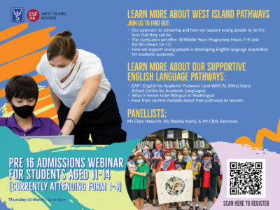 WIS Admissions Webinar for Form 1-4